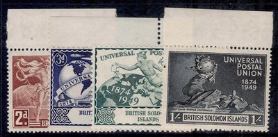 british-solomon-islands-gvi-sg77-80-1949-anniversary-of-upu-set-nh-mint