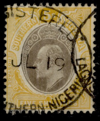 southern-nigeria-edvii-sg30a-5s-grey-black-yellow-fine-used-cat-110-die-b