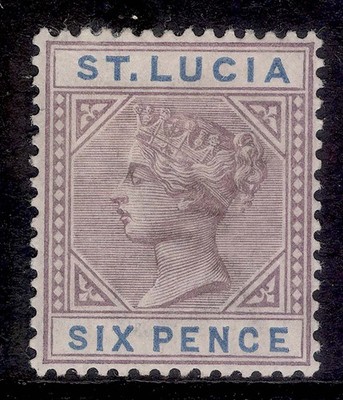 st-lucia-qv-sg41-6d-dull-mauve-blue-m-mint-cat-10-die-i
