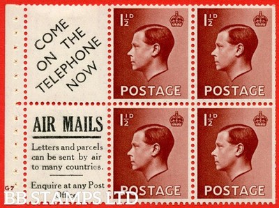 sg-459a-pb5-15-1d-red-brown-a-fine-mounted-mint-booklet-pane-of-b60972
