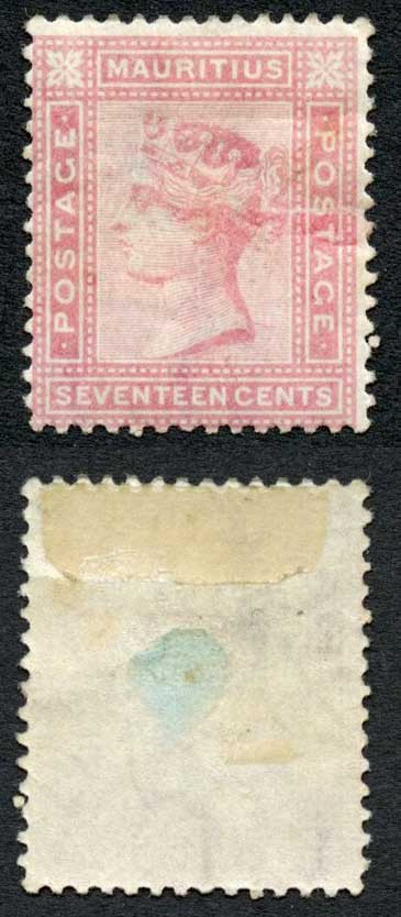 mauritius-sg96-17c-rose-mint-part-gum-wmk-crown-cc-cat-95-pounds
