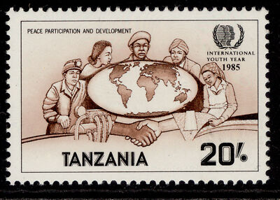 tanzania-qeii-sg454-1986-20s-reddish-brown-pale-brown-black-nh-mint
