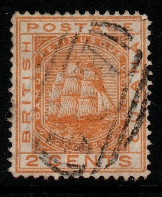 british-guiana-sg127-1876-2c-orange-used