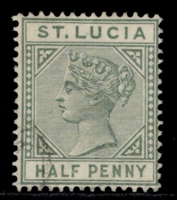 st-lucia-qv-sg43-d-dull-green-fine-used