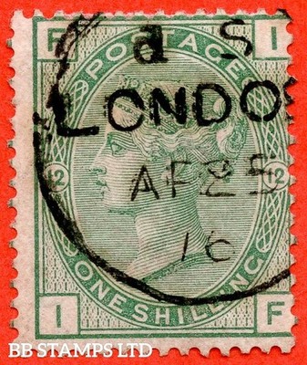 sg-150-j112-if-1-green-plate-12-a-fine-25th-april-1876-lond-b25399