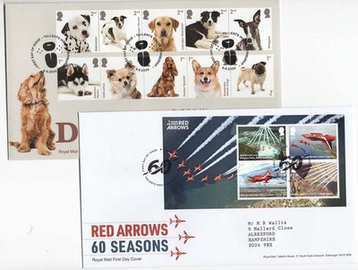 gb-2024-dogs-set-of-10-red-arrows-m-sheet-fdcs-fine-sg5166-75-5184a