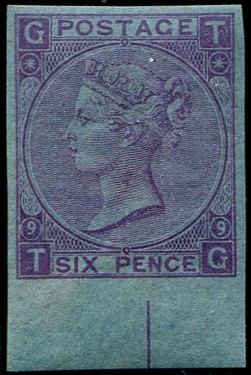 6d-sg-109-pl-9-imperf-on-dr-perkins-blued-paper-fine-four-margins