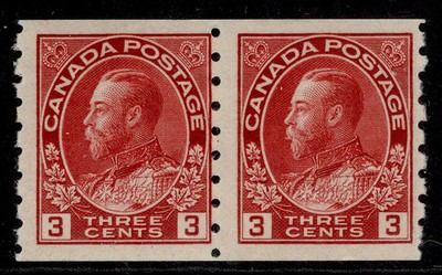 canada-gv-sg258-3c-carmine-nh-mint-cat-140-die-ipair