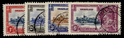 swaziland-gv-sg21-24-1935-silver-jubilee-set-fine-used-cat-28