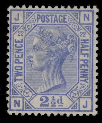 gb-qv-sg157-2d-blue-plate-22-lh-mint-cat-250-nj