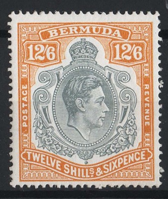 bermuda-1938-12-6d-grey-pale-orange-ordinary-paper-sg120c-vf-mint-c130