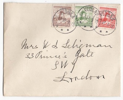denmark-1937-hanssen-memorial-fund-set-vfu-sg303-305-on-neat-cover-to-london