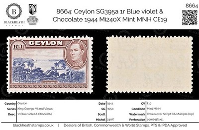 8664-ceylon-sg395a-1r-blue-violet-chocolate-1944-mi240x-mint-mnh-c19