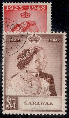 sarawak-gvi-sg165-166-1948-royal-silver-wedding-set-fine-used-cat-65