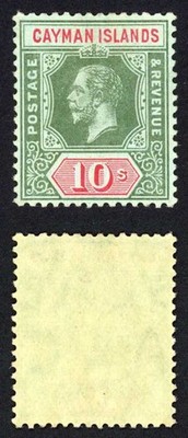 cayman-is-sg52c-10-olive-back-wmk-mca-u-m-cat-150-pounds