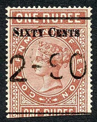 ceylon-telegraph-sgt73-60c-on-1r-red-brown-type-68