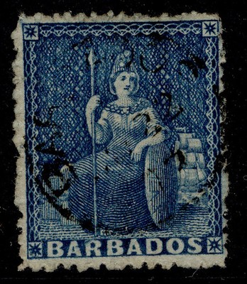 barbados-qv-sg48-1d-blue-fine-used