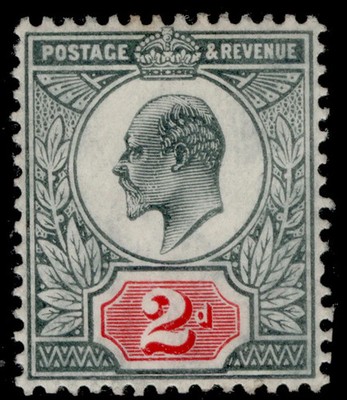 gb-edvii-sg228-spec-m12-3-2d-pale-grey-green-scarlet-c-m-mint-cat-45
