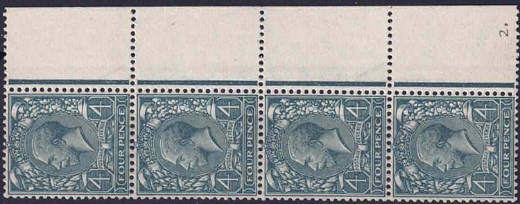 gv-royal-cypher-spec-n23-ya-4d-strip-with-posta-on-stamps-unmounted-mint
