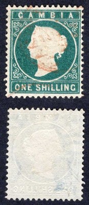 gambia-sg19b-1-green-wmk-cc-upright-cds-used-cat-180-pounds