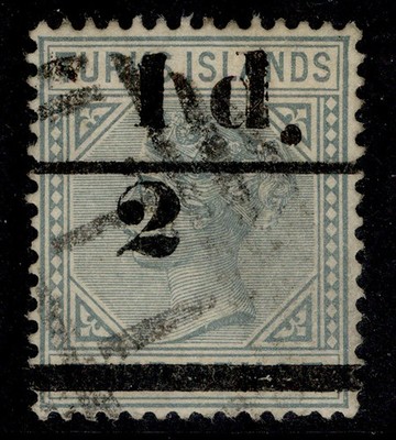 turks-caicos-islands-qv-sg68-d-on-4d-grey-fine-used-cat-200