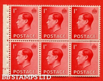 sg-458-a-pb2-1d-red-a-fine-unmounted-mint-booklet-pane-of-6-cylinder-b48704