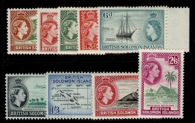 british-solomon-islands-qeii-sg103-111-1963-64-complete-set-nh-mint-cat-40