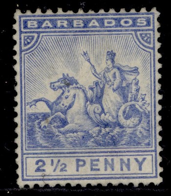 barbados-qv-sg109-2d-ultramarine-m-mint-cat-17