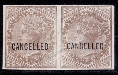 new-zealand-qv-1874-imperf-plate-proofs-6d-brown-horizontal-pair