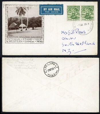 western-samoa-1935-fdc