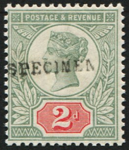 2d-sg-199s-green-scarlet-ovpt-specimen-type-9-u-m-great