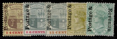 mauritius-edvii-sg157-161-1902-short-set-m-mint-cat-50