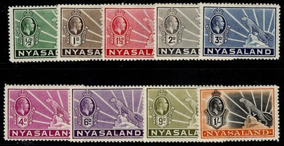 nyasaland-protectorate-gv-sg114-122-1934-35-complete-set-m-mint-cat-45