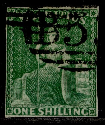 mauritius-qv-sg35-1s-yelow-green-used-cat-180