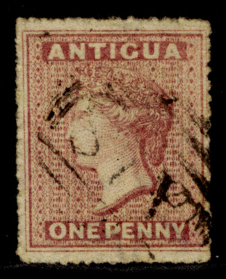 antigua-qv-sg5-1d-rosy-mauve-fine-used-cat-80