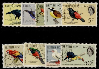 british-honduras-qeii-sg202-210-1962-short-set-fine-used-cat-10