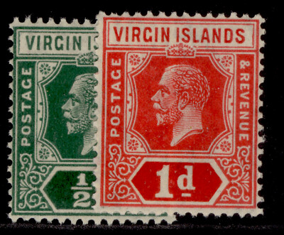 british-virgin-islands-gv-sg80-81-1921-die-ii-wmk-script-set-nh-mint-cat-27