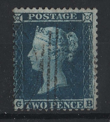 gb-1854-2d-blue-lc14-plate-5-gb-sg34-very-fine-used-light-cancel-cat-70