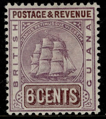 british-guiana-qv-sg198-6c-dull-purple-maroon-m-mint
