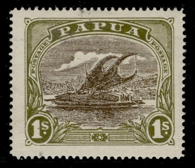 aus-papua-british-new-guinea-gv-sg102-1s-sepia-olive-m-mint