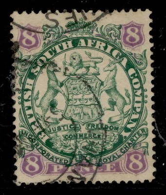 rhodesia-qv-sg34-8d-green-mauve-buff-fine-used