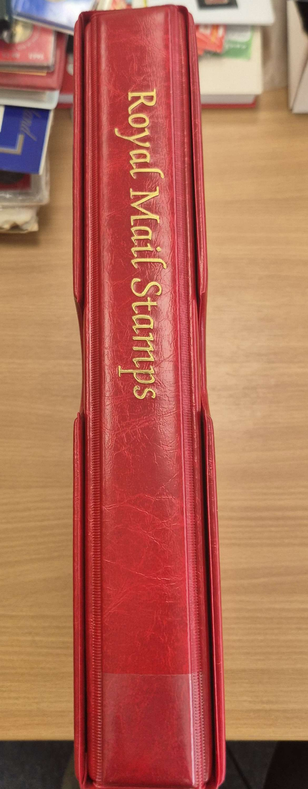 red-royal-mail-stamps-album-with-slipcase-and-no-pages