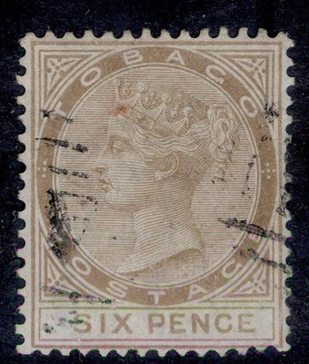 tobago-qv-sg11-6d-stone-used-cat-130-wmk-cc