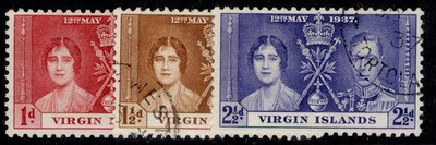 british-virgin-islands-gvi-sg107-109-1937-coronation-set-fine-used