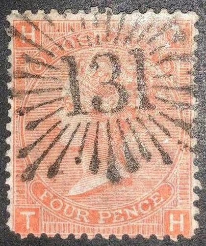 sg94-4d-vermillion-plate-9-with-bullseye-brunswick-star-type-ivc