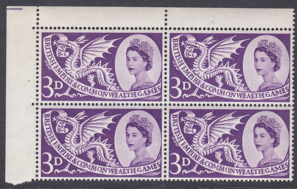 sg-567a-1958-3d-commonwealth-games-listed-scale-flaw-block-of-4-u-m