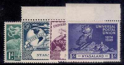 nyasaland-protectorate-gvi-sg163-166-1949-anniversary-of-upu-set-nh-mint