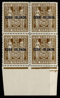 cook-islands-gvi-sg131-2s-6d-dull-brown-lh-mint-cat-560-block-wmk-upright
