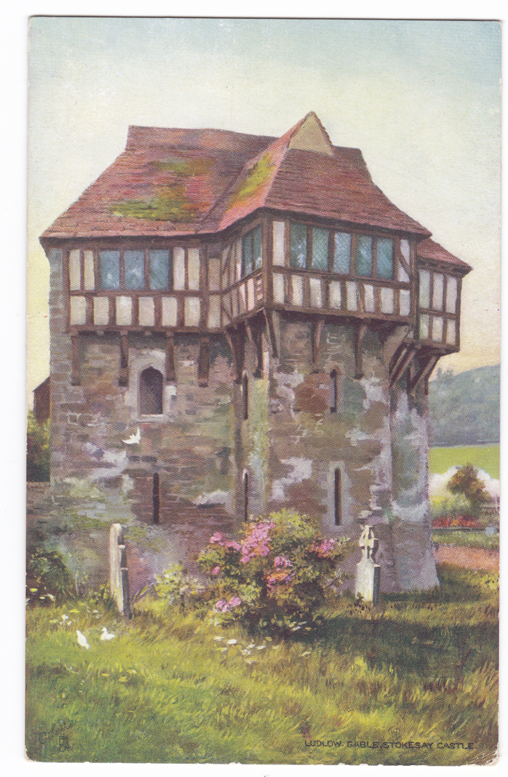 shropshire-ludlow-stokesay-castle-postcard-lightly-used
