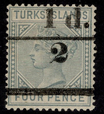 turks-caicos-islands-qv-sg69-d-on-4d-grey-m-mint-cat-225